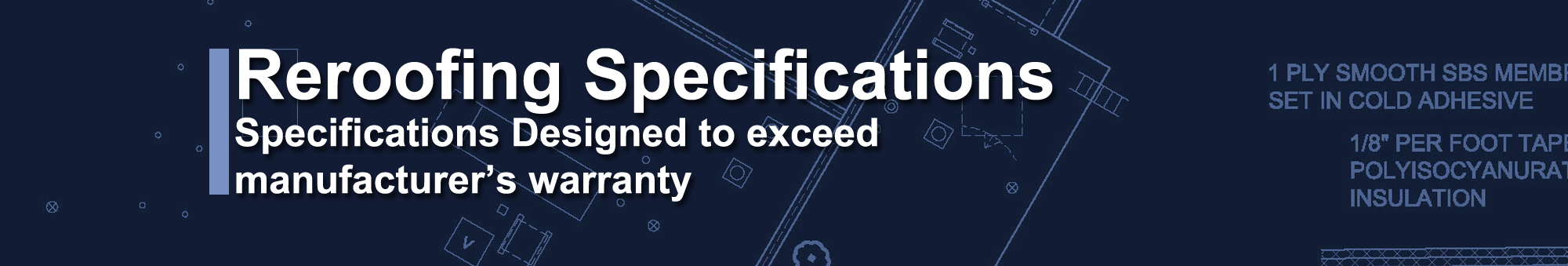 re-roofing specification services