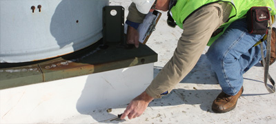 commercial roof quality control monitoring